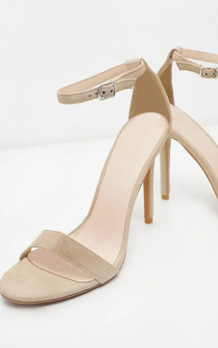 PrettyLittleThing Wide Fit Sandals*Single Strap Heeled Sandals