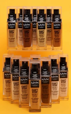 PrettyLittleThing Foundation*NYX PMU Can't Stop Won't Stop Full Coverage Foundation Natural