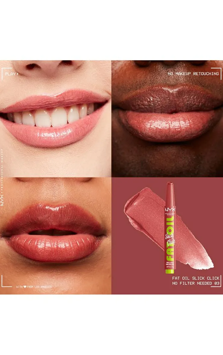 PrettyLittleThing Lip Gloss*NYX PMU Fat Oil Slick Click Lip Balm