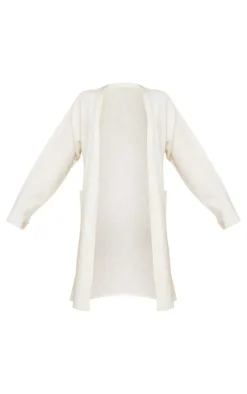 PrettyLittleThing Cardigans*Marl Knit Midi Relaxed Cardigan