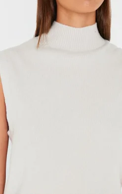 PrettyLittleThing Sweaters*Soft Knit High Neck Sweater Vest