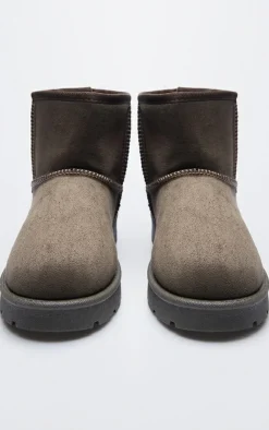 PrettyLittleThing Ankle Boots*Faux Suede Cleated Ankle Boots
