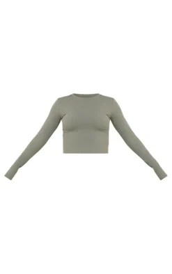 PrettyLittleThing Workout Tops*Sculpt Long Sleeve Gym Top