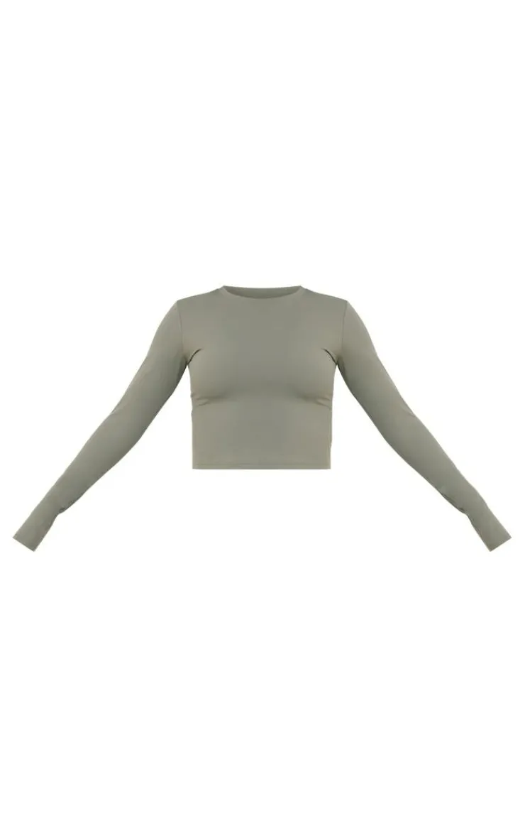 PrettyLittleThing Workout Tops*Sculpt Long Sleeve Gym Top