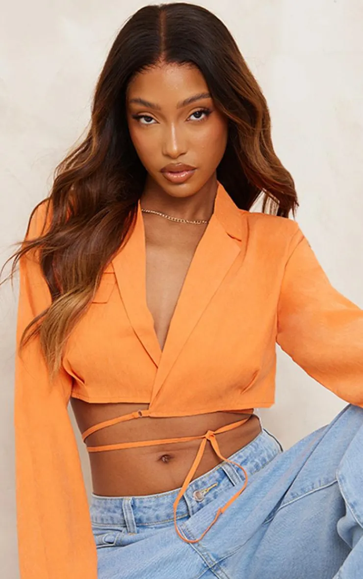 PrettyLittleThing Wrap Tops*Wrap Around Shirt