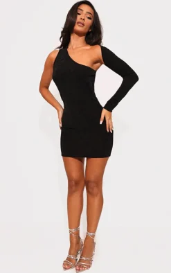 Petite Acetate Slinky One Shoulder Cut Out Bodycon Dress-PrettyLittleThing Best