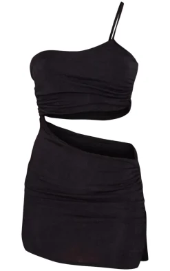 Petite One Shoulder Cut Out Mini Dress-PrettyLittleThing Sale