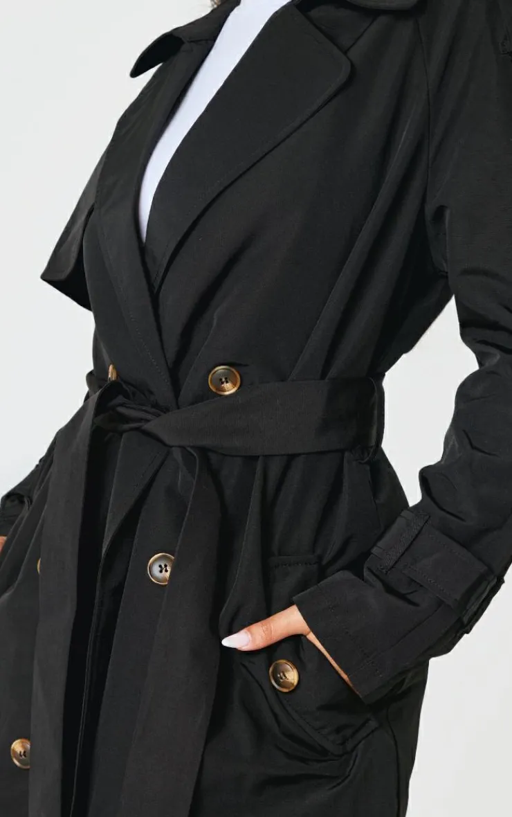 PrettyLittleThing Trench Coats*Petite Oversized Trench Coat