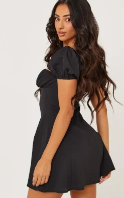 Petite Short Sleeve Mini Dress-PrettyLittleThing Sale