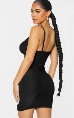 Petite Slinky Cowl Neck Bodycon Dress-PrettyLittleThing Best