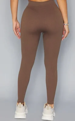 PrettyLittleThing Snatched*Petite Hazel Structured Snatched Rib Leggings