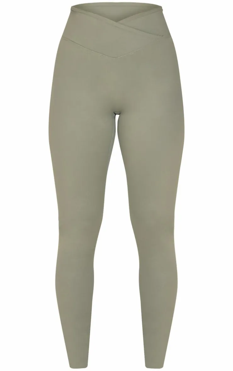 PrettyLittleThing Snatched*Petite Snatched Sculpt Wrap Over Leggings