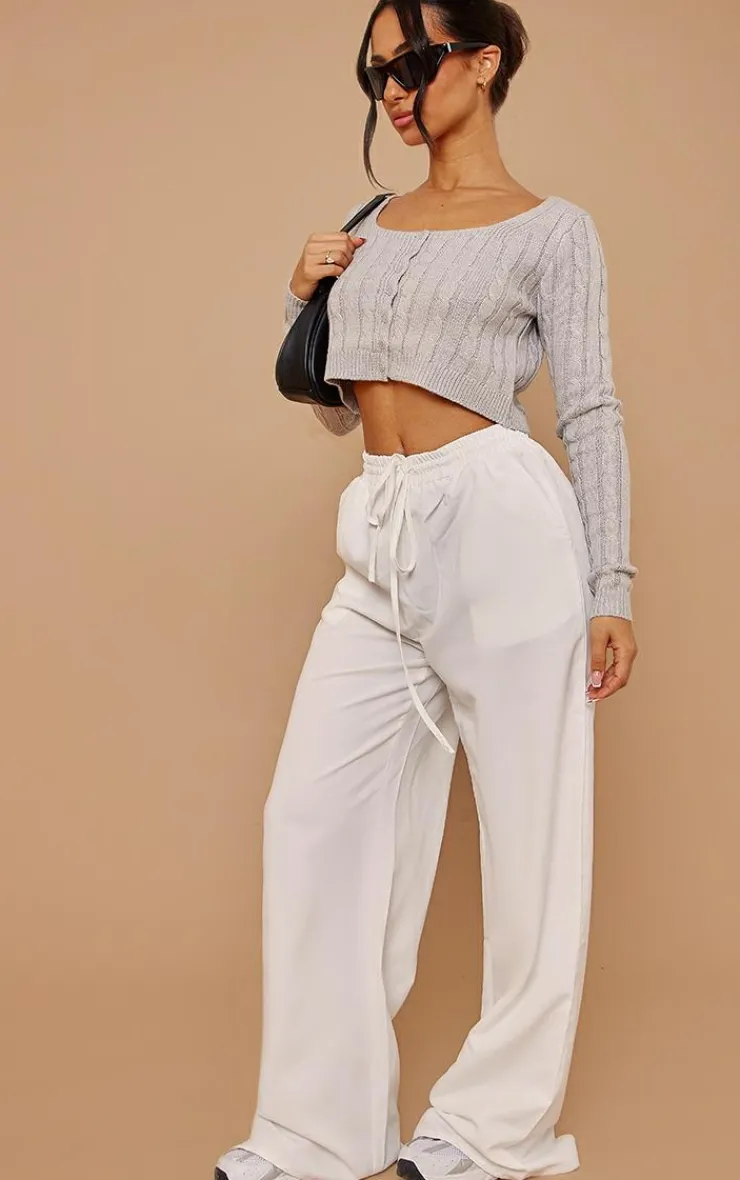 PrettyLittleThing Cardigans*Petite Button Up Cropped Cardigan