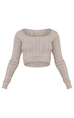 PrettyLittleThing Cardigans*Petite Button Up Cropped Cardigan