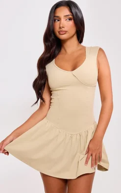 Petite Snatched Sculpt Sleeveless Mini Dress-PrettyLittleThing Online