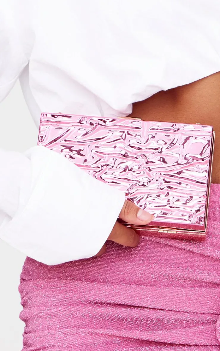 PrettyLittleThing Clutch Bags*Molten Clutch Bag