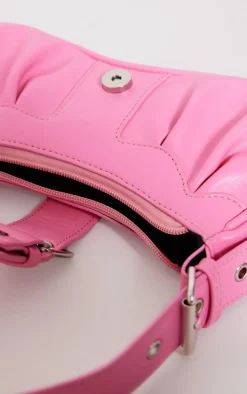 PrettyLittleThing Shoulder Bags*PU Eyelet Buckle Shoulder Bag