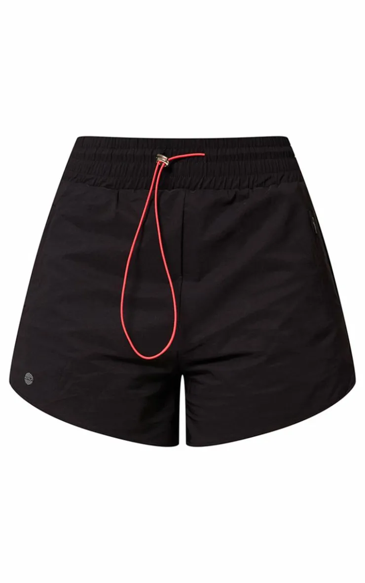 PrettyLittleThing Gym Shorts*PLT Run Pocket Detail Underlayer Shell Runner Shorts