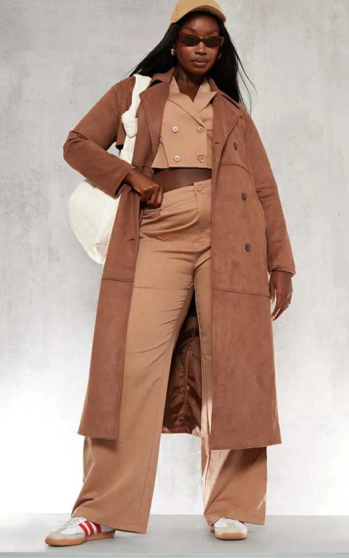 Plus Beige Tailored Vest Detail Jumpsuit