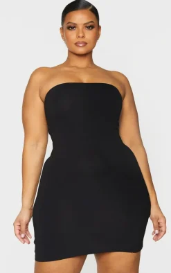Plus Basic Jersey Bandeau Bodycon Dress-PrettyLittleThing Best