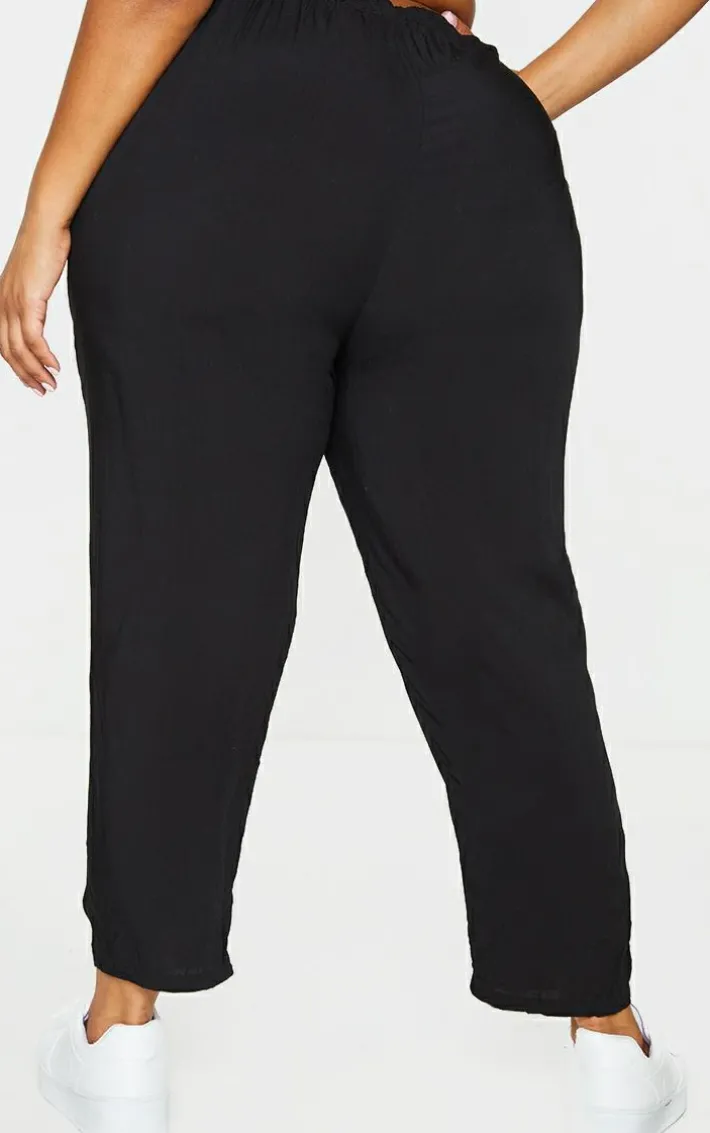 Plus Black Casual Pants