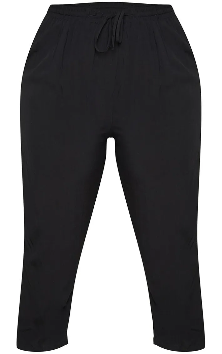 Plus Black Casual Pants