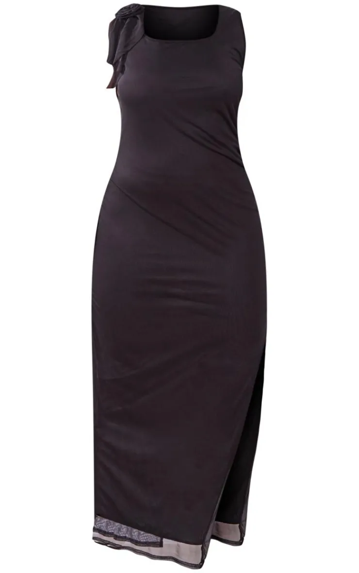 Plus Corsage Detail Midi Dress-PrettyLittleThing Clearance