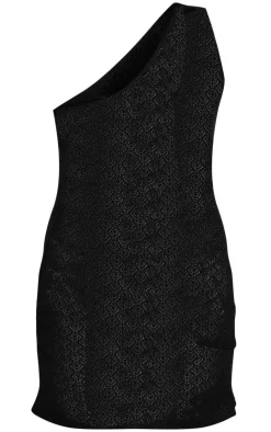 Plus Open Knit One Shoulder Bodycon Dress-PrettyLittleThing Best