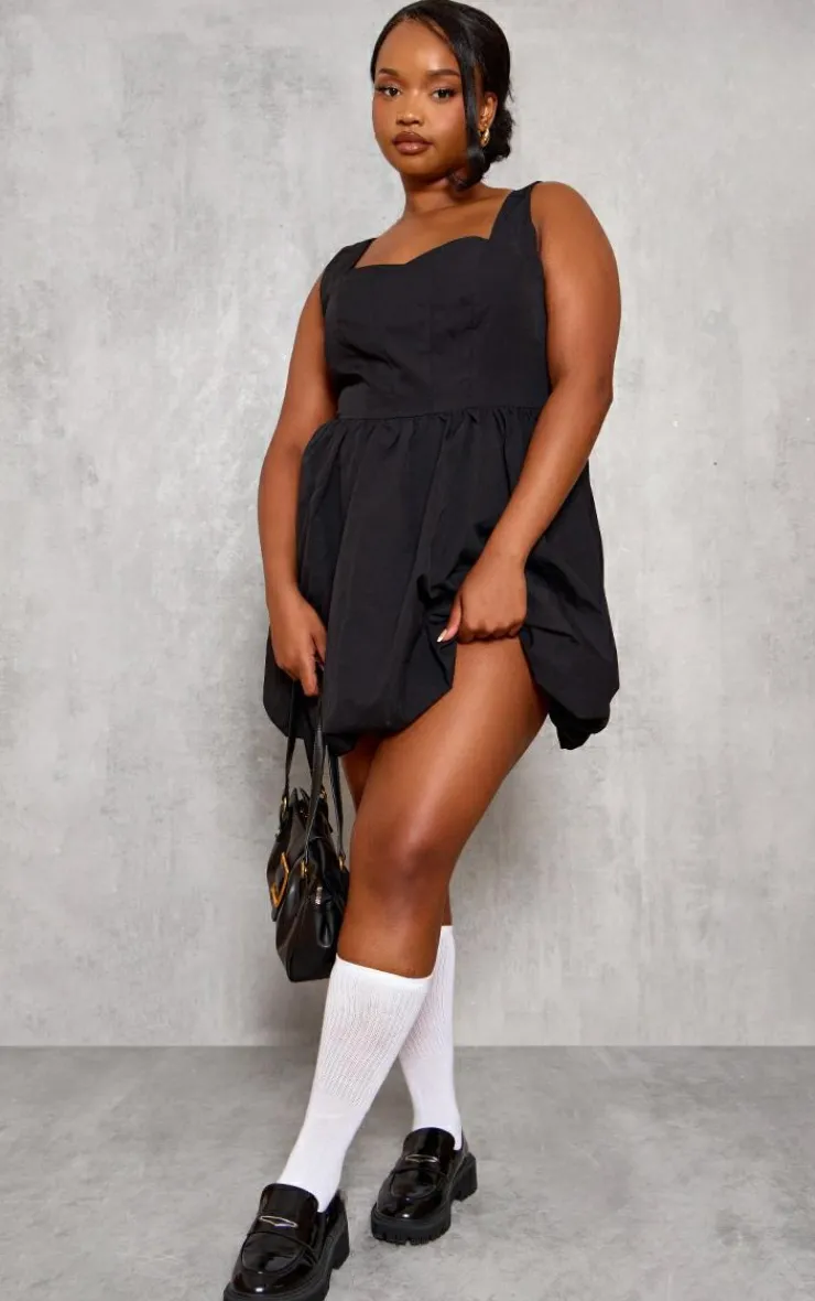 Plus Puffball Mini Dress-PrettyLittleThing Best