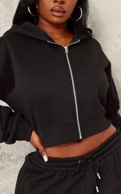 Clearance PrettyLittleThing Plus Seam Detail Wide Leg Sweatpants Black