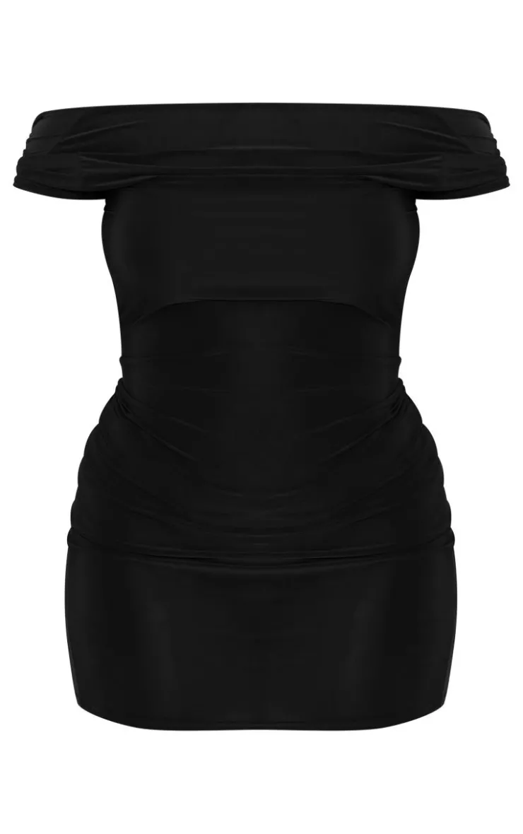Plus Soft Touch Scoop Back Short Sleeve Mini Dress-PrettyLittleThing Best