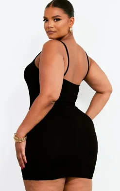 Plus Strappy Jersey Bodycon Dress-PrettyLittleThing Hot