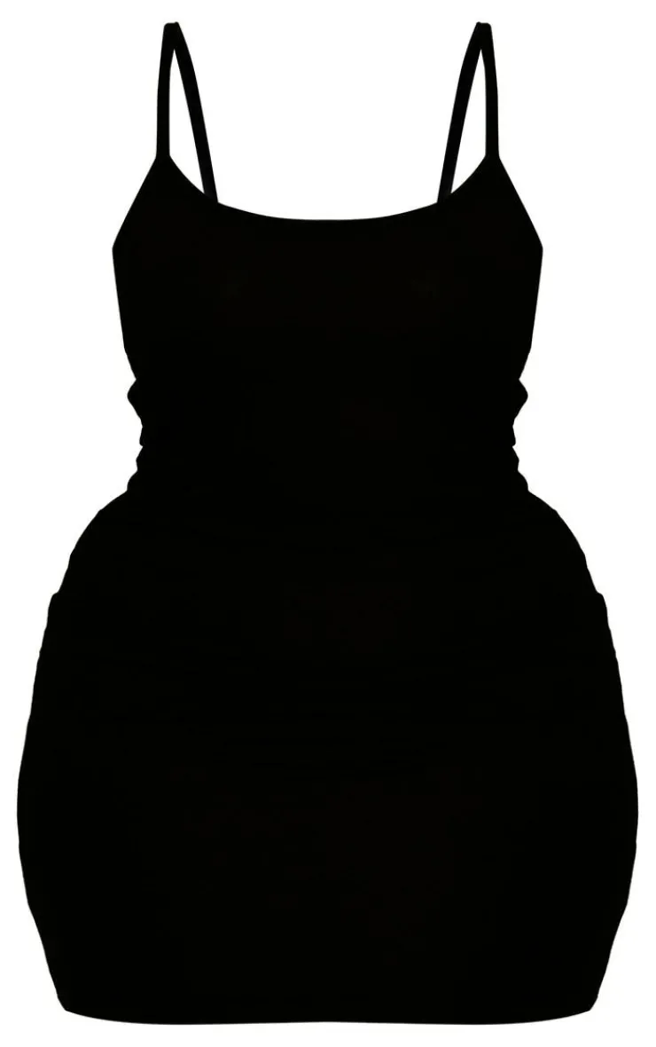 Plus Strappy Jersey Bodycon Dress-PrettyLittleThing Hot