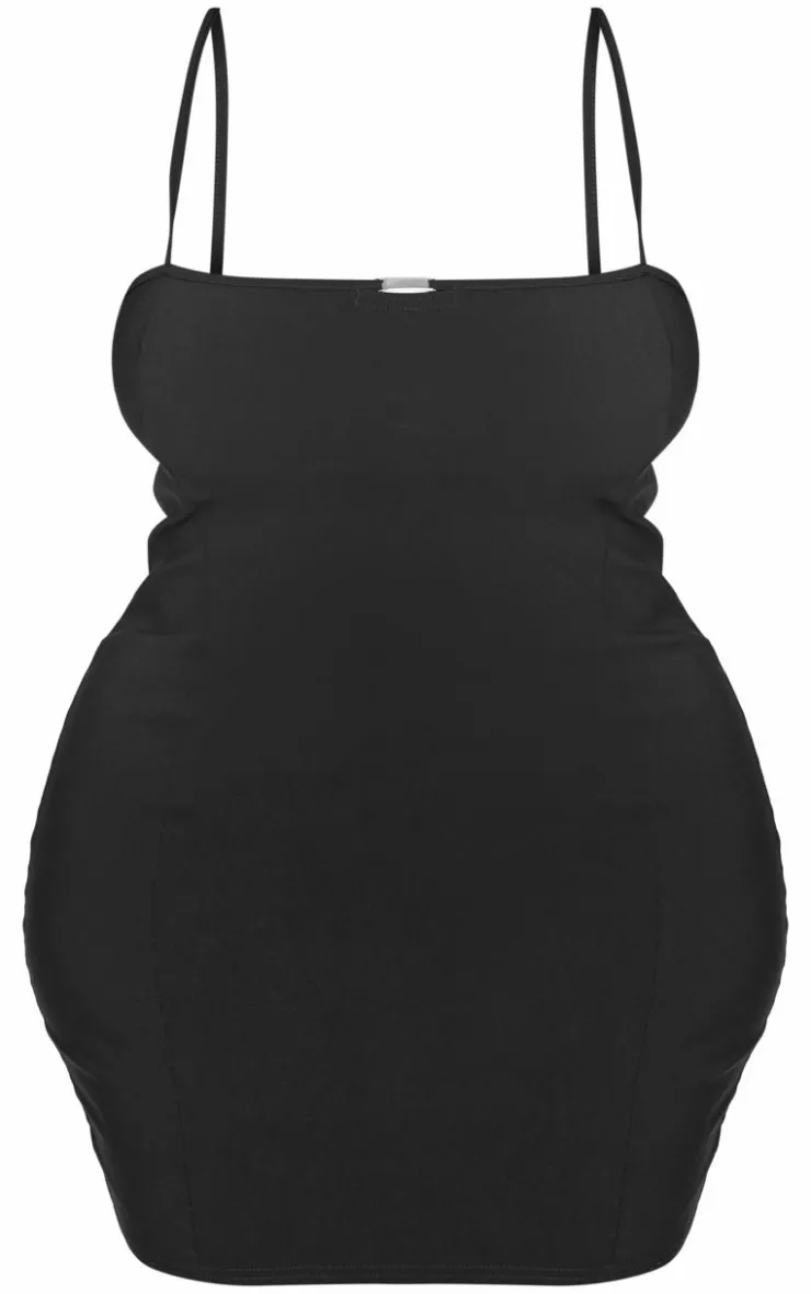 Plus Strappy Metal Trim Detail Bodycon Dress-PrettyLittleThing Best
