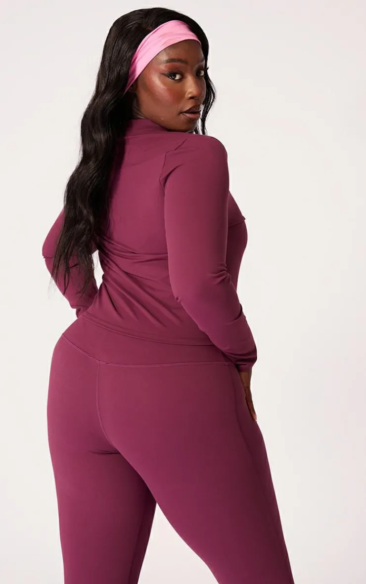 PrettyLittleThing Athletic Jackets*Plus Basic Sculpt Jacket