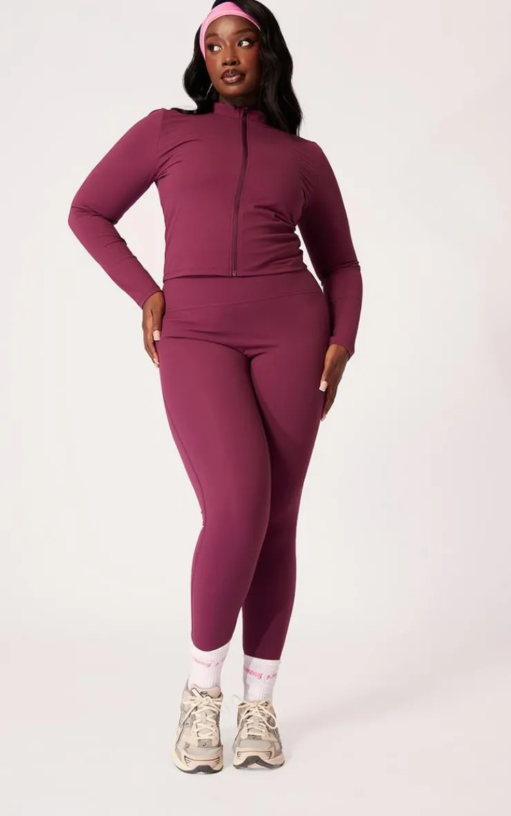 PrettyLittleThing Athletic Jackets*Plus Basic Sculpt Jacket