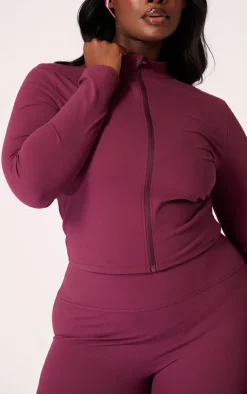 PrettyLittleThing Athletic Jackets*Plus Basic Sculpt Jacket