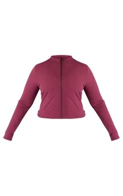 PrettyLittleThing Athletic Jackets*Plus Basic Sculpt Jacket
