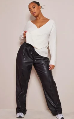 PrettyLittleThing Sweaters*Plus Soft Knit Wrap Sweater