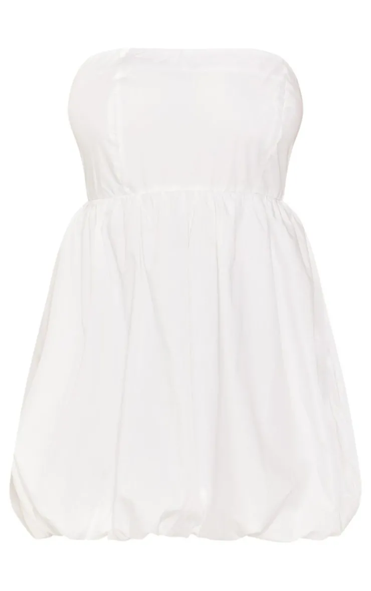 Plus Bandeau Puffball Mini Dress-PrettyLittleThing Hot