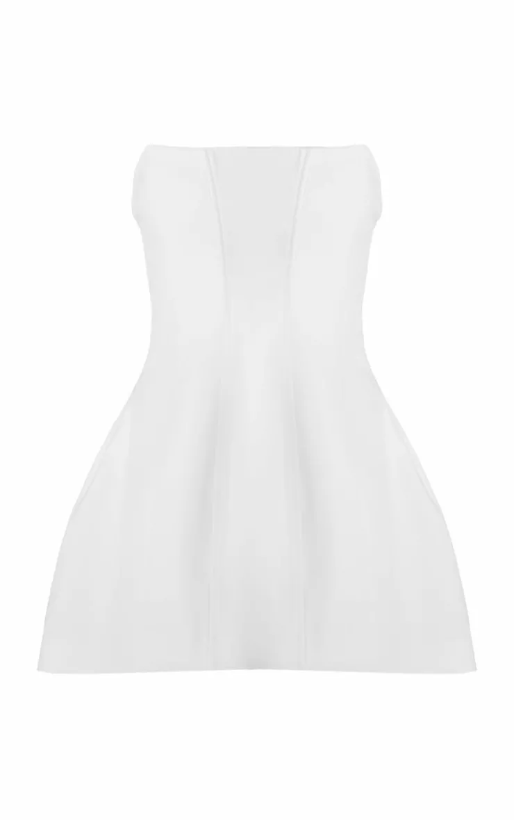 Premium Woven Boned Bandeau Detail Shift Dress-PrettyLittleThing Discount