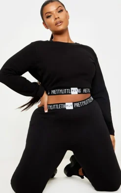 PrettyLittleThing Graphic Sweatsuits*Plus Lounge Sweatshirt