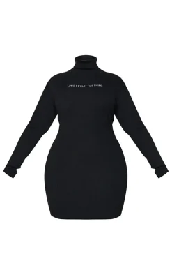 Plus Rib Knitted Bodycon Dress-PrettyLittleThing New