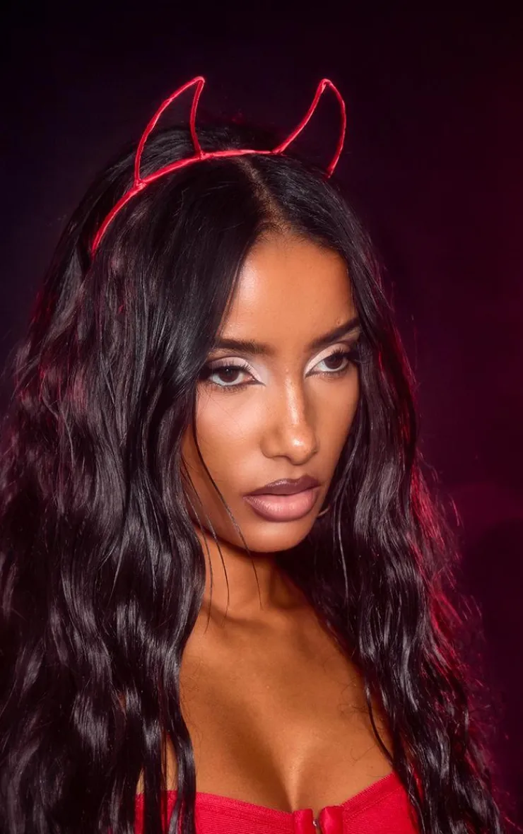 PrettyLittleThing Hair Accessories*Cut Out Devil Horn Headband