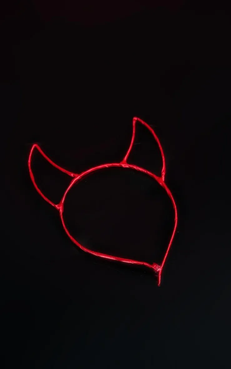 PrettyLittleThing Hair Accessories*Cut Out Devil Horn Headband