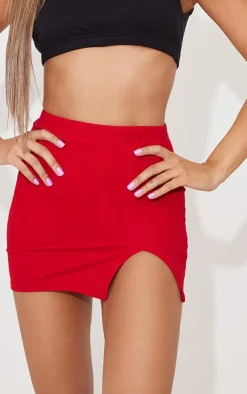 Split Front Mini Skirt-PrettyLittleThing Clearance