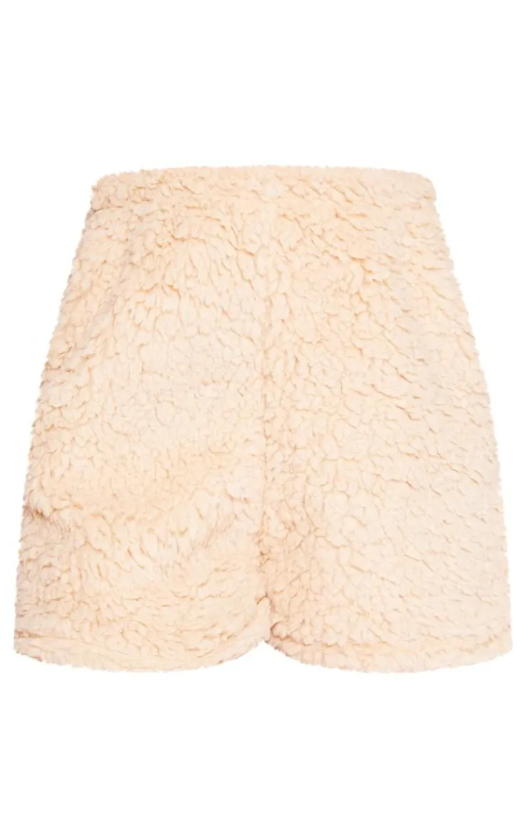 PrettyLittleThing Christmas Shop*Borg Pj Shorts