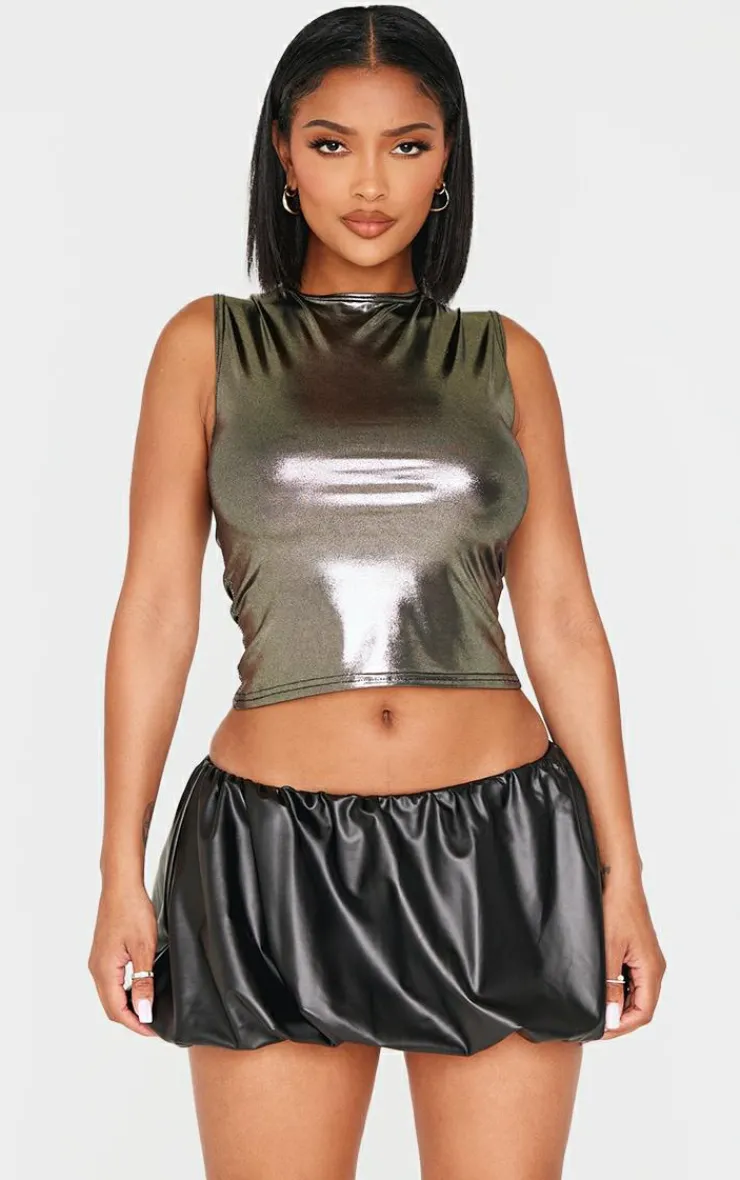 Shape Pvc Puff Ball Skirt-PrettyLittleThing Online