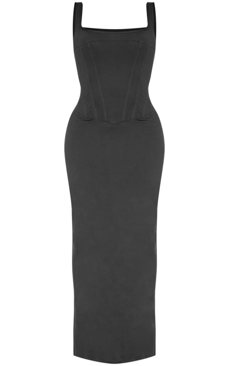 Shape Sculpt Square Neck Corseted Maxi Dress.-PrettyLittleThing Sale