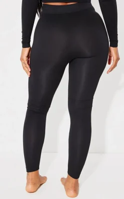 PrettyLittleThing Shape Sculpted High Waisted Leggings Black